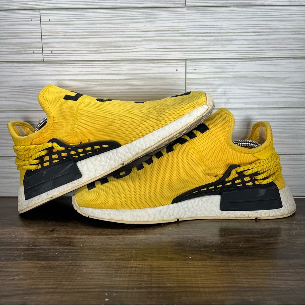 Adidas NMD Human Race Pharrell Yellow Men’s Shoes - Men’s Size‎ 9 - Picture 4 of 10